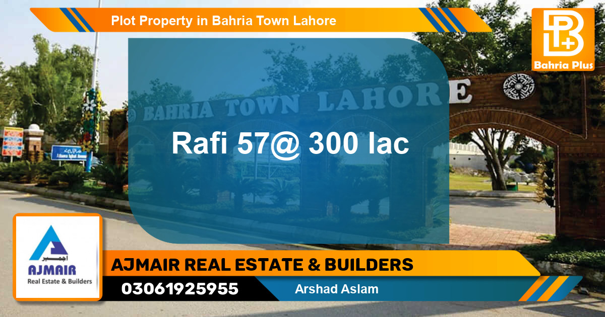 Residential Plot for Sale in Bahria Town, Lahore - (BP-80455)