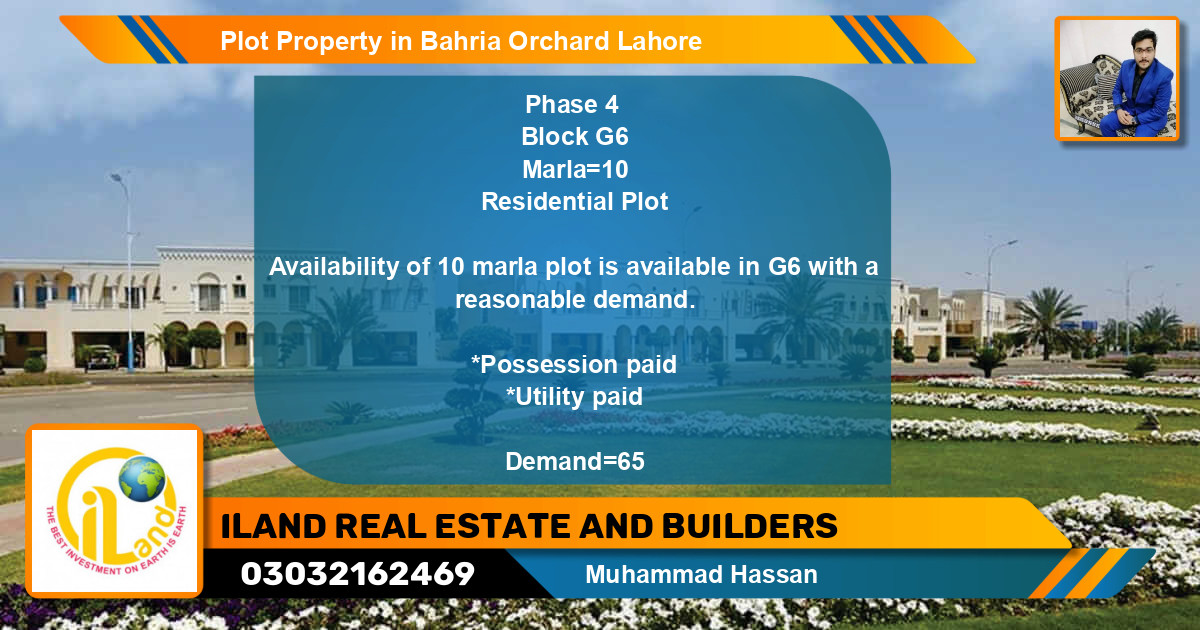 Residential Plot for Sale in Bahria Orchard, Lahore - (BP-80459)
