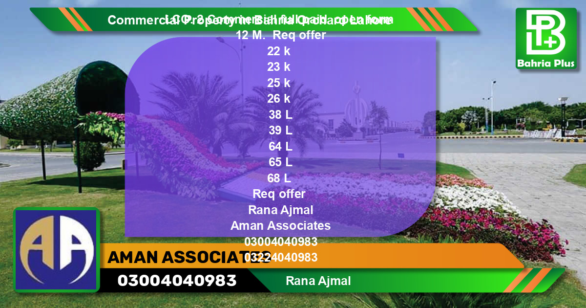 Commercial Property for Sale in Bahria Orchard, Lahore - (BP-80491)