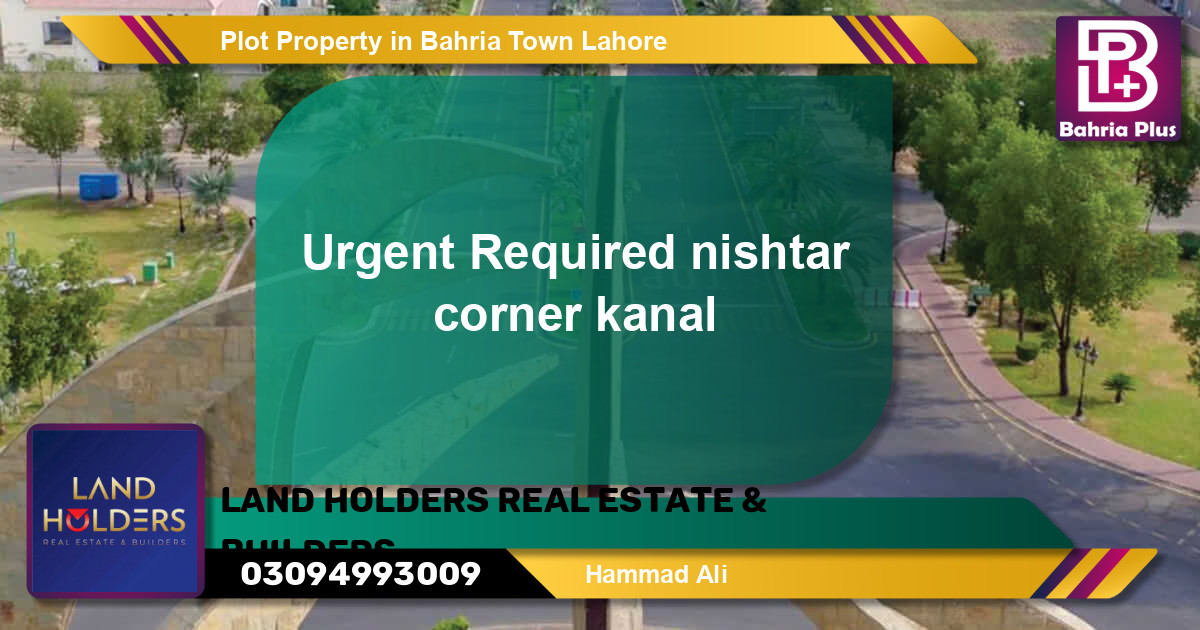 Residential Plot for Sale in Bahria Town, Lahore - (BP-80528)