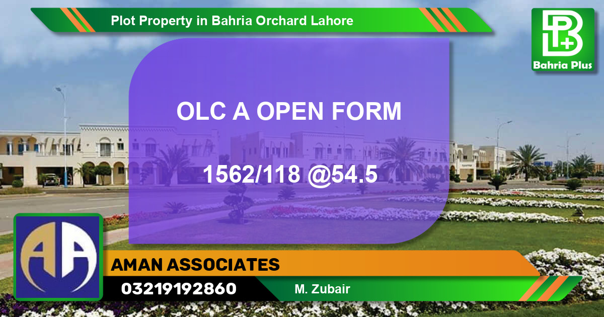 Residential Plot for Sale in Bahria Orchard, Lahore - (BP-80537)