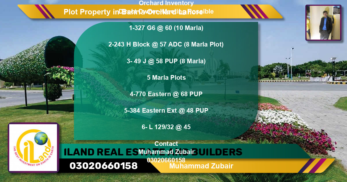 Residential Plot for Sale in Bahria Orchard, Lahore - (BP-80655)