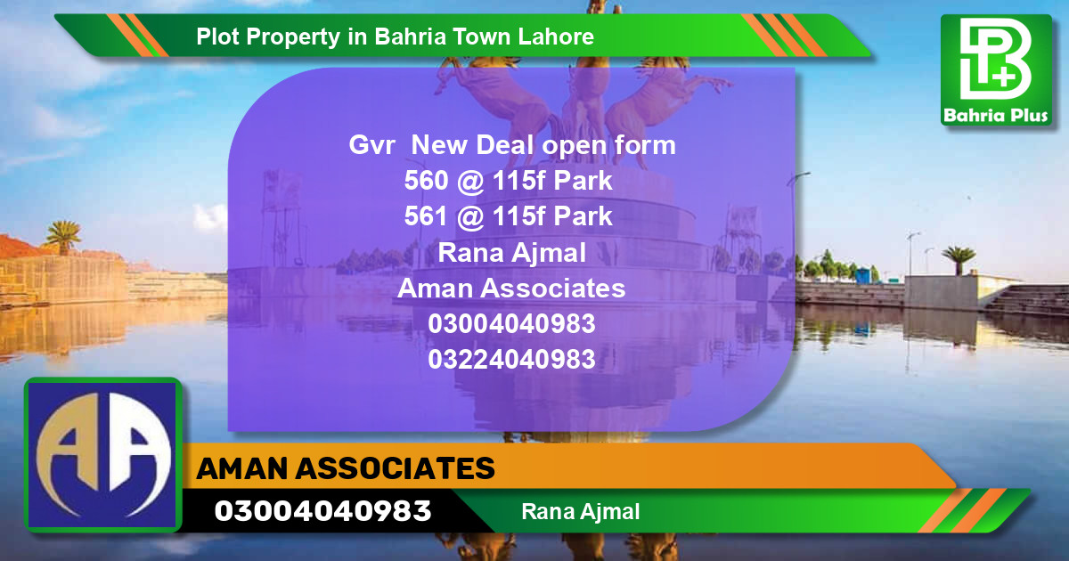 Residential Plot for Sale in Bahria Town, Lahore - (BP-80704)