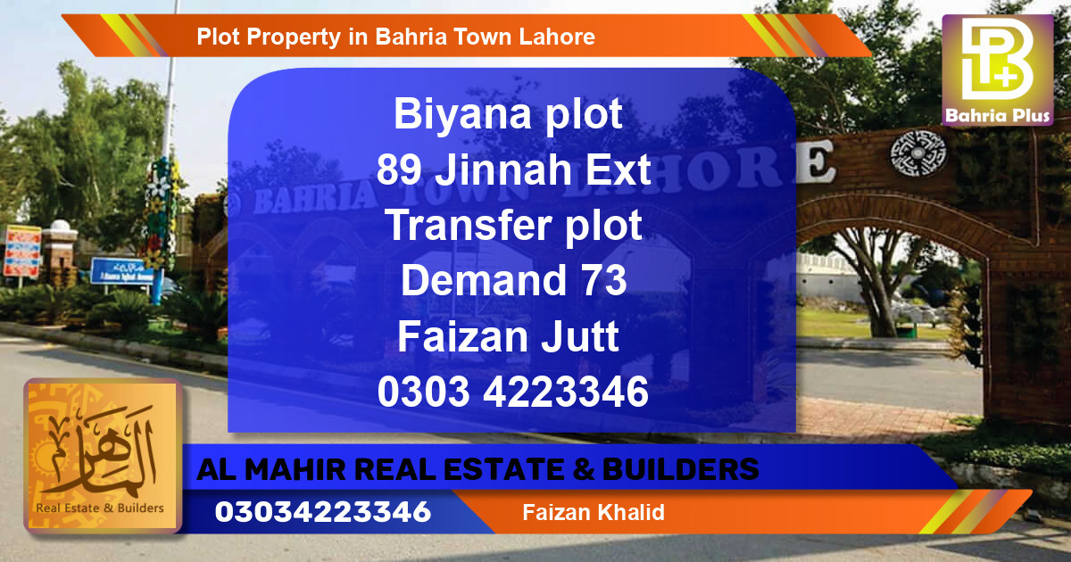 Residential Plot for Sale in Bahria Town, Lahore - (BP-80711)