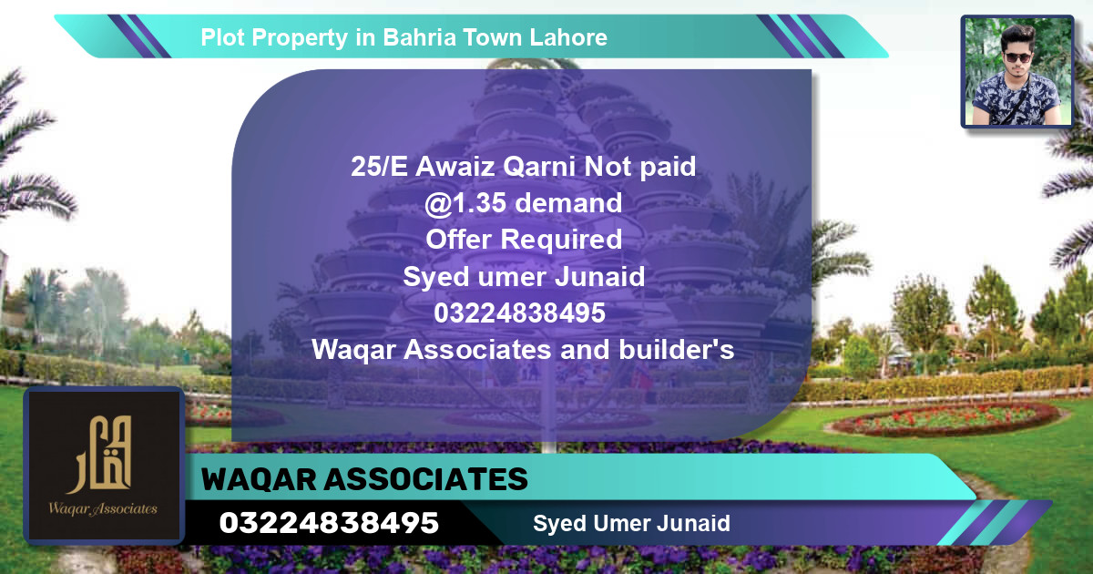 Residential Plot for Sale in Bahria Town, Lahore - (BP-80724)