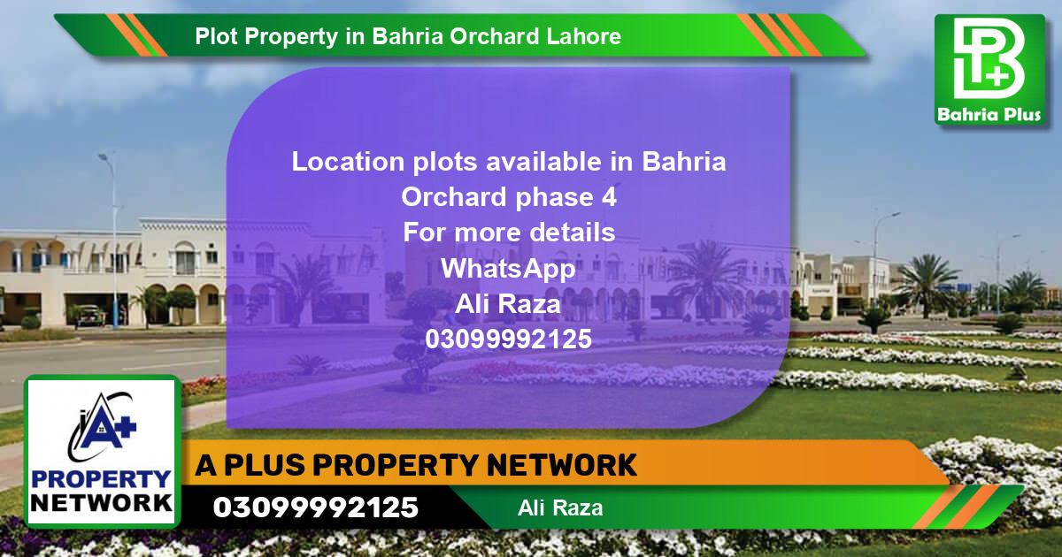 Residential Plot for Sale in Bahria Orchard, Lahore - (BP-80748)