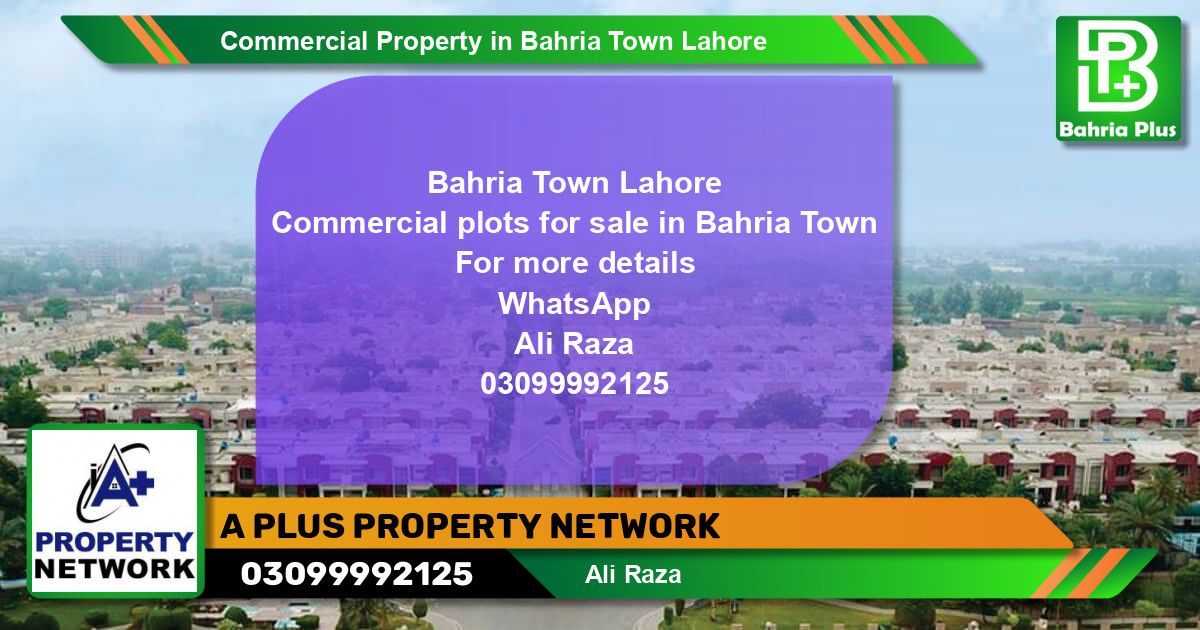 Commercial Property for Sale in Bahria Town, Lahore - (BP-80749)