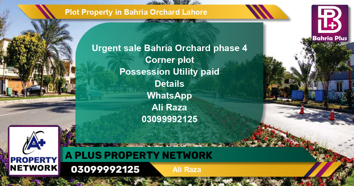 Residential Plot for Sale in Bahria Orchard, Lahore - (BP-80771)