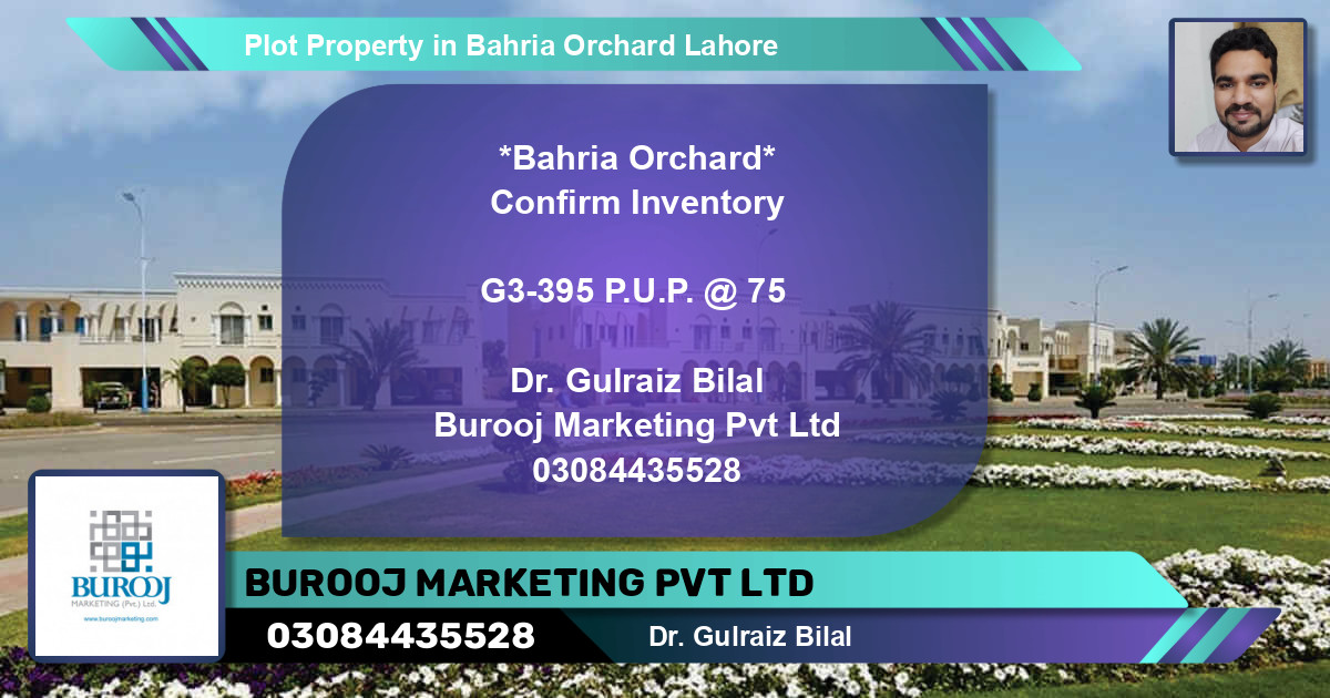 Residential Plot for Sale in Bahria Orchard, Lahore - (BP-80793)