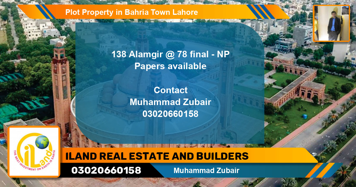 Residential Plot for Sale in Bahria Town, Lahore - (BP-80821)