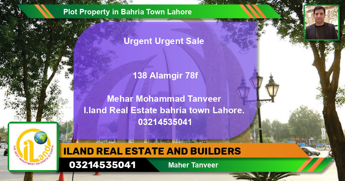 Residential Plot for Sale in Bahria Town, Lahore - (BP-80828)