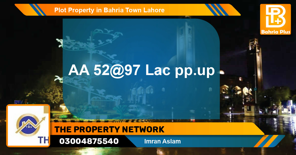 Residential Plot for Sale in Bahria Town, Lahore - (BP-80892)