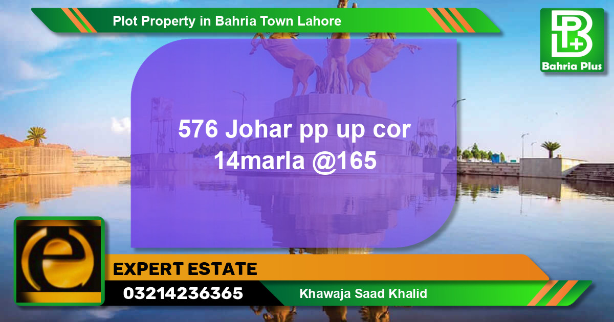 Residential Plot for Sale in Bahria Town, Lahore - (BP-80976)