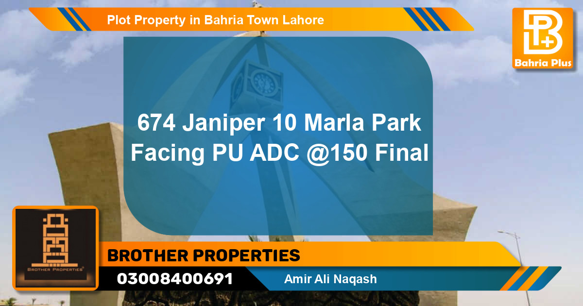 Residential Plot for Sale in Bahria Town, Lahore - (BP-80983)