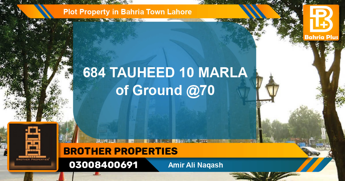 Residential Plot for Sale in Bahria Town, Lahore - (BP-80984)