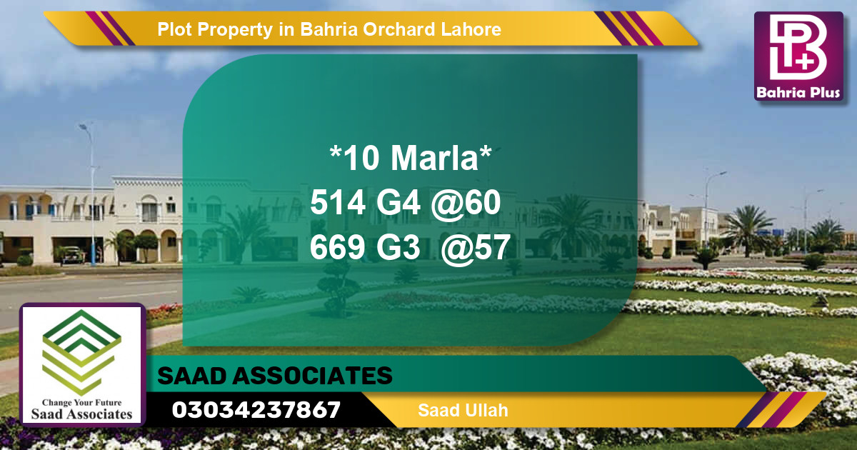 Residential Plot for Sale in Bahria Orchard, Lahore - (BP-80995)