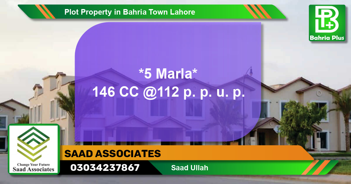 Residential Plot for Sale in Bahria Town, Lahore - (BP-80996)