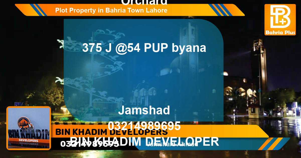 Residential Plot for Sale in Bahria Town, Lahore - (BP-81007)