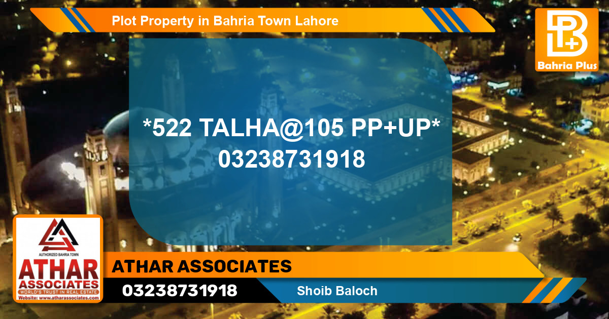 Residential Plot for Sale in Bahria Town, Lahore - (BP-81037)