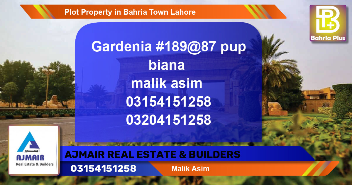 Residential Plot for Sale in Bahria Town, Lahore - (BP-81040)