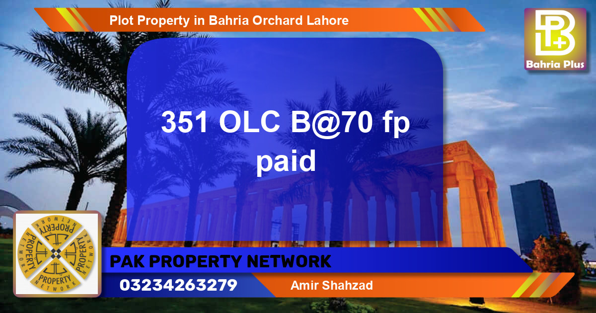 Residential Plot for Sale in Bahria Orchard, Lahore - (BP-81047)