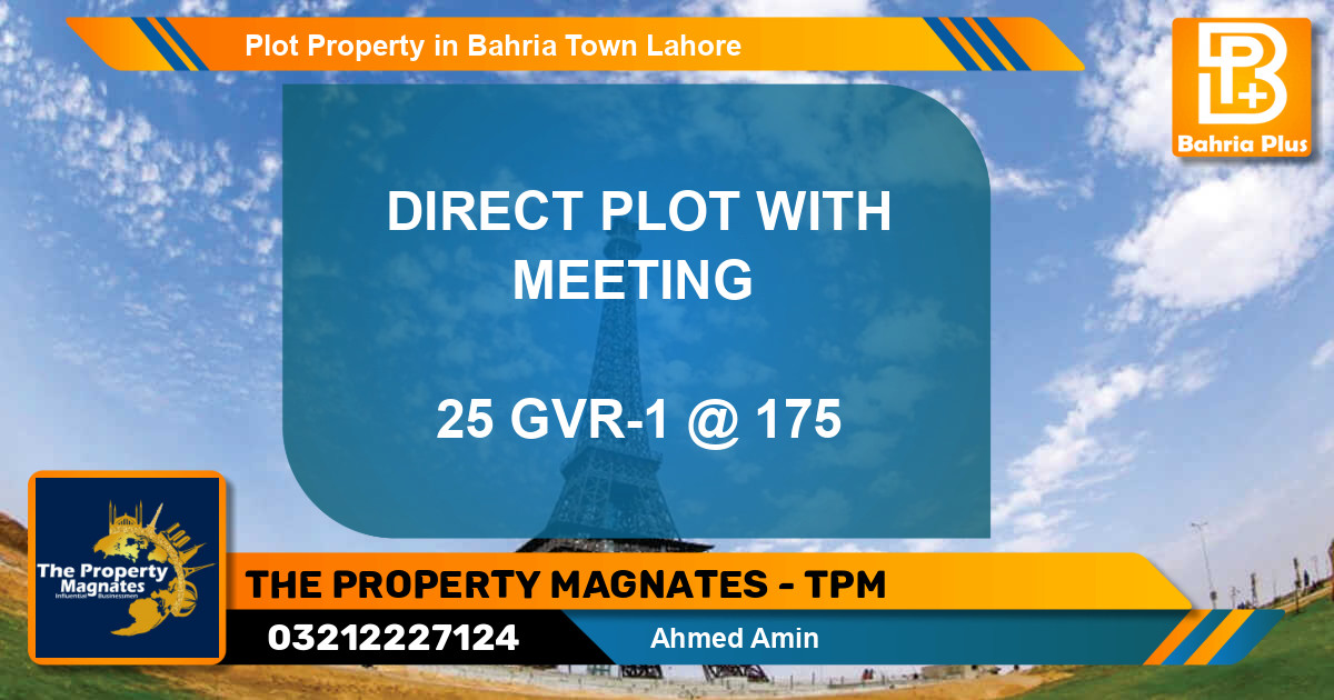 Residential Plot for Sale in Bahria Town, Lahore - (BP-81060)