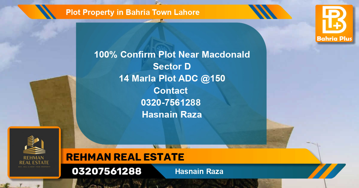 Residential Plot for Sale in Bahria Town, Lahore - (BP-81067)