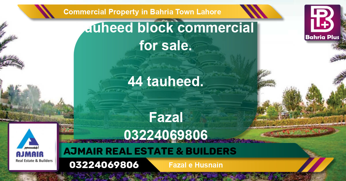 Commercial Property for Sale in Bahria Town, Lahore - (BP-81135)