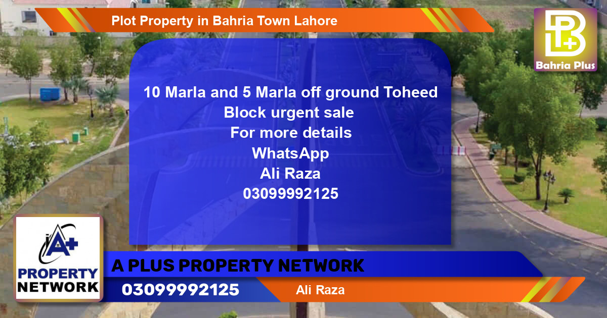 Residential Plot for Sale in Bahria Town, Lahore - (BP-81148)