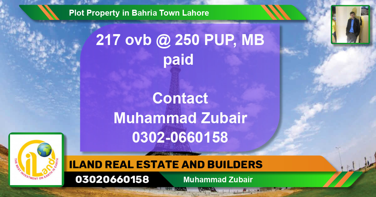 Residential Plot for Sale in Bahria Town, Lahore - (BP-81170)