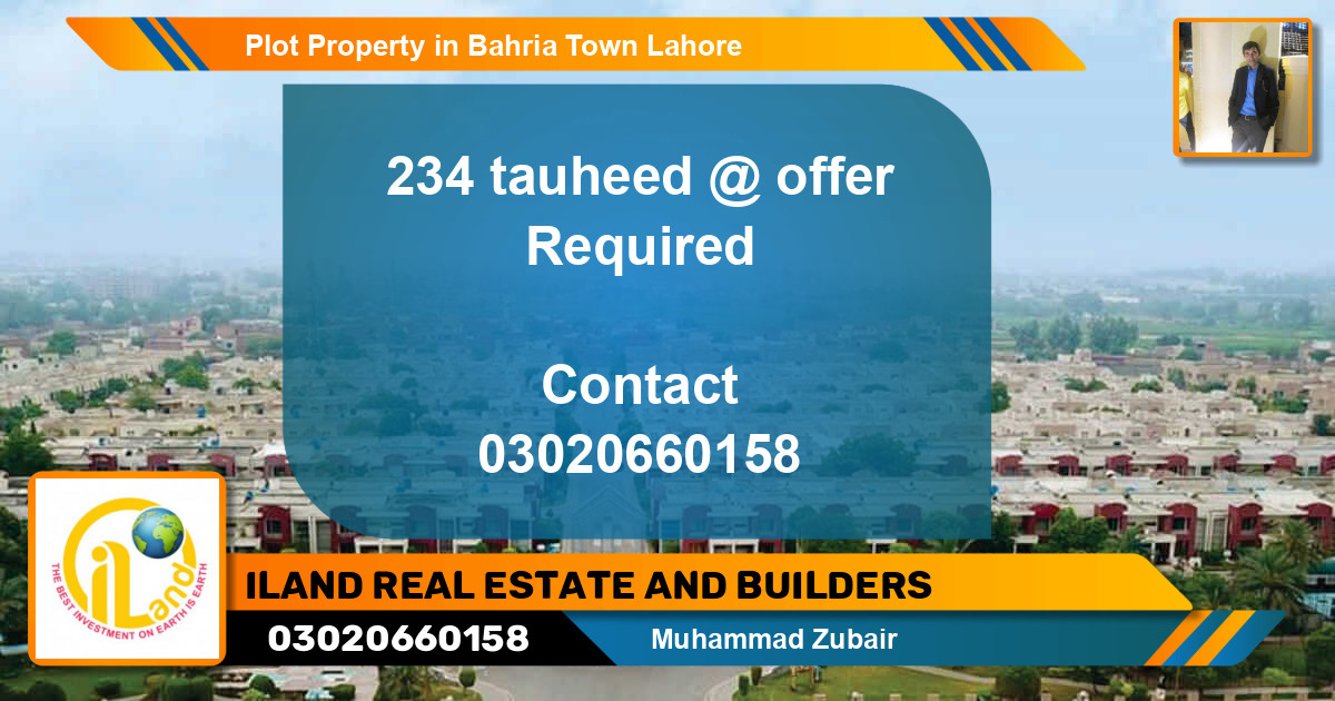 Residential Plot for Sale in Bahria Town, Lahore - (BP-81192)