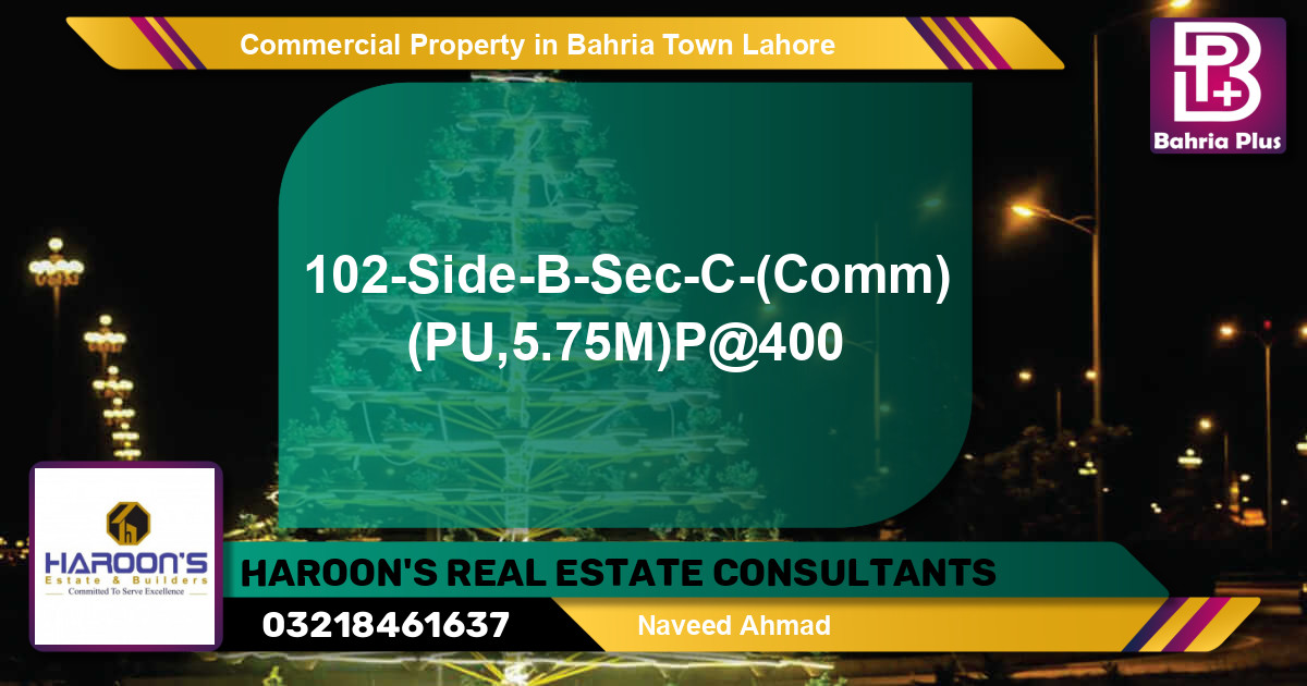 Commercial Property for Sale in Bahria Town, Lahore - (BP-81201)