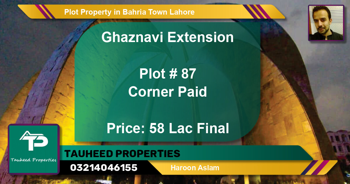 Residential Plot for Sale in Bahria Town, Lahore - (BP-81221)
