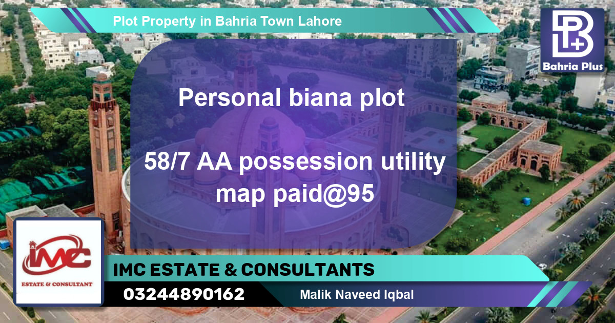 Residential Plot for Sale in Bahria Town, Lahore - (BP-81225)