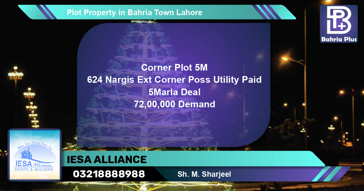 Residential Plot for Sale in Bahria Town, Lahore - (BP-81258)