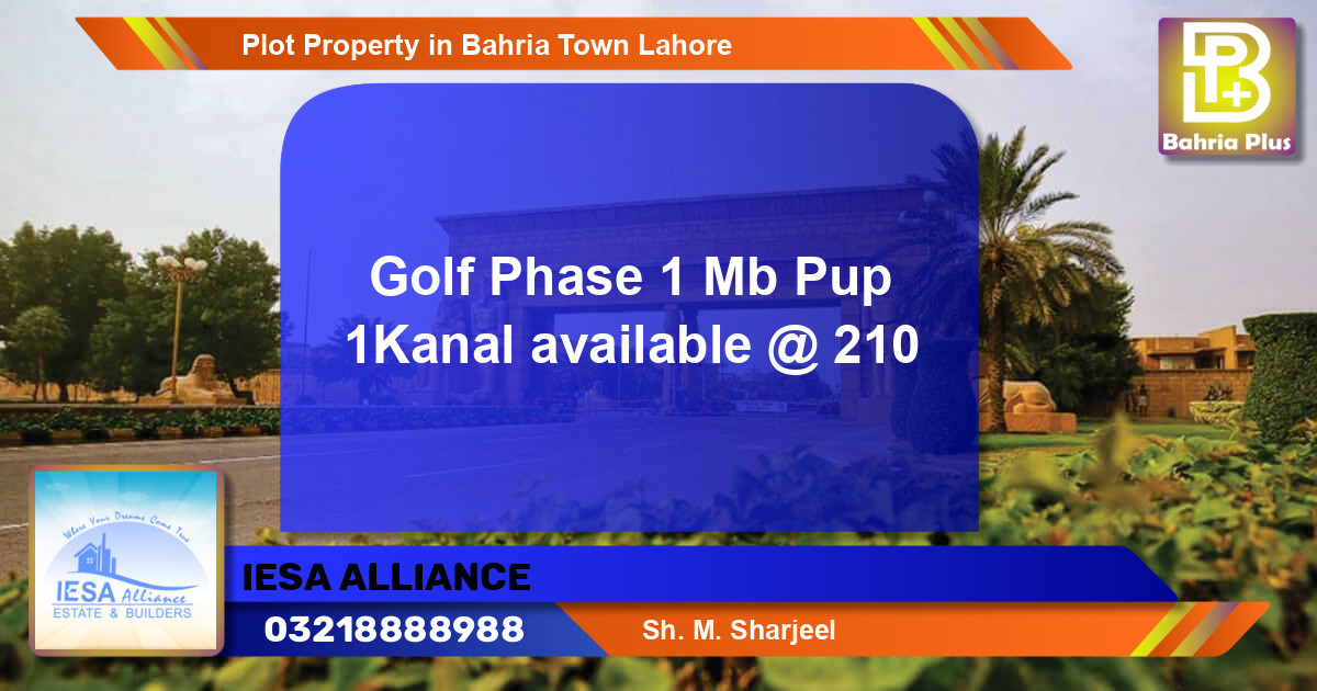 Residential Plot for Sale in Bahria Town, Lahore - (BP-81269)