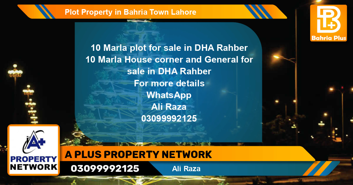 Residential Plot for Sale in Bahria Town, Lahore - (BP-81293)