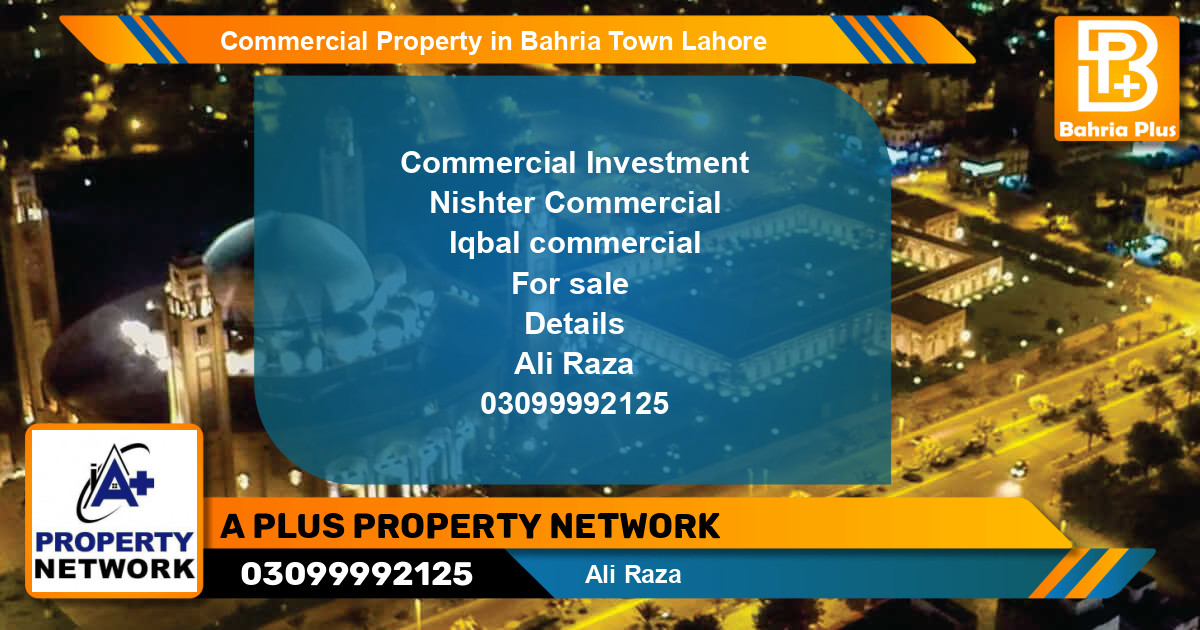 Commercial Property for Sale in Bahria Town, Lahore - (BP-81295)