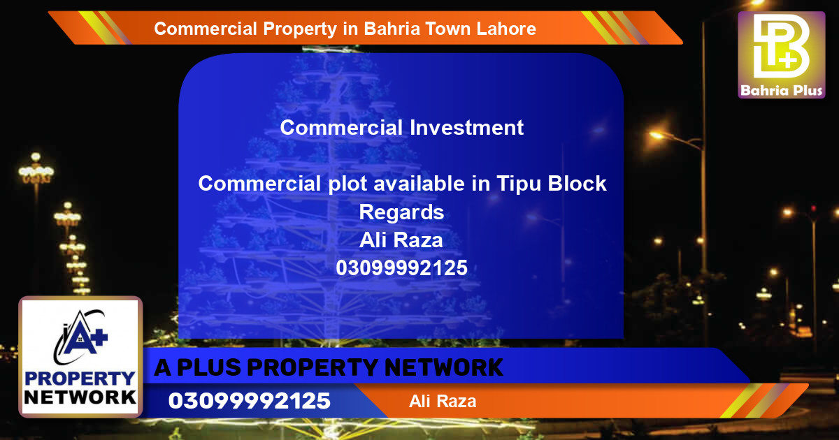 Commercial Property for Sale in Bahria Town, Lahore - (BP-81296)