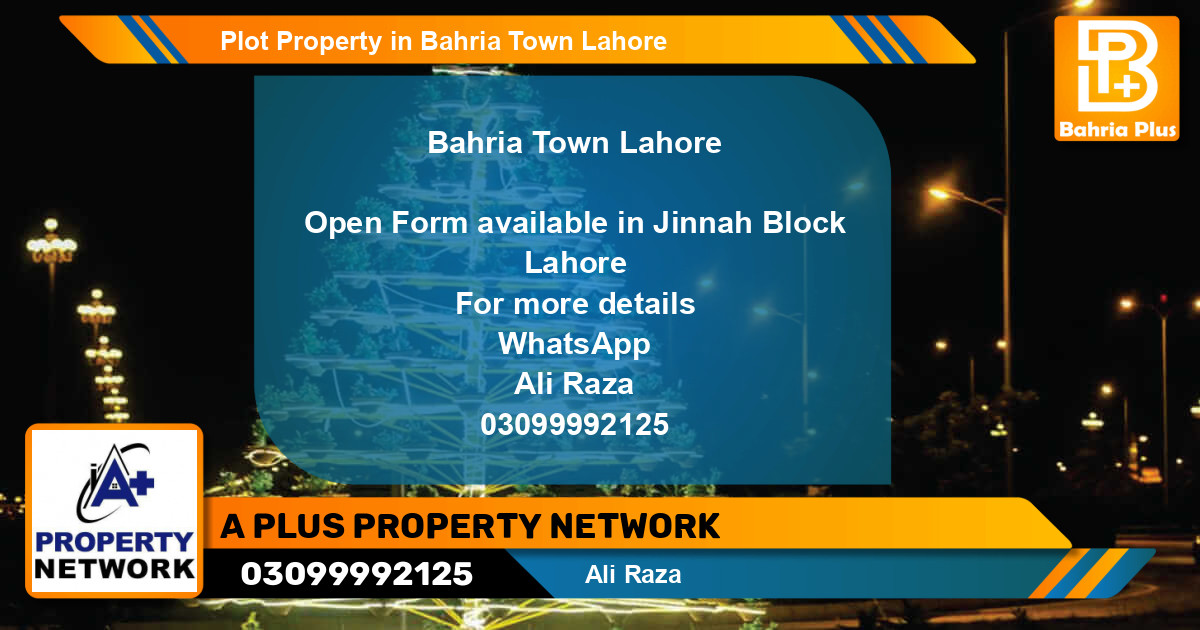 Residential Plot for Sale in Bahria Town, Lahore - (BP-81311)