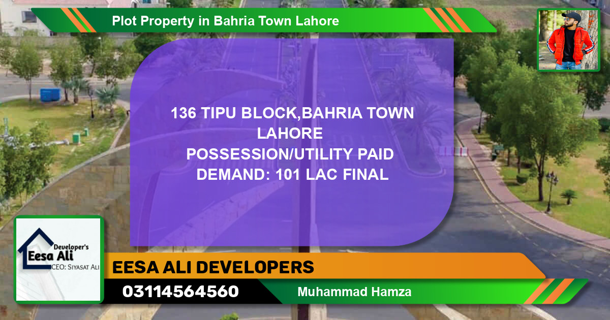 Residential Plot for Sale in Bahria Town, Lahore - (BP-81321)