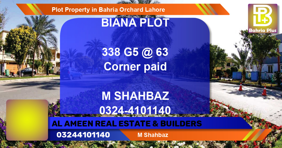 Residential Plot for Sale in Bahria Orchard, Lahore - (BP-81323)