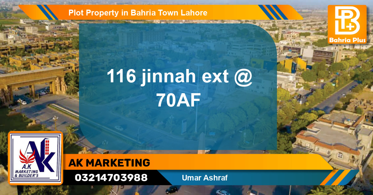 Residential Plot for Sale in Bahria Town, Lahore - (BP-81333)