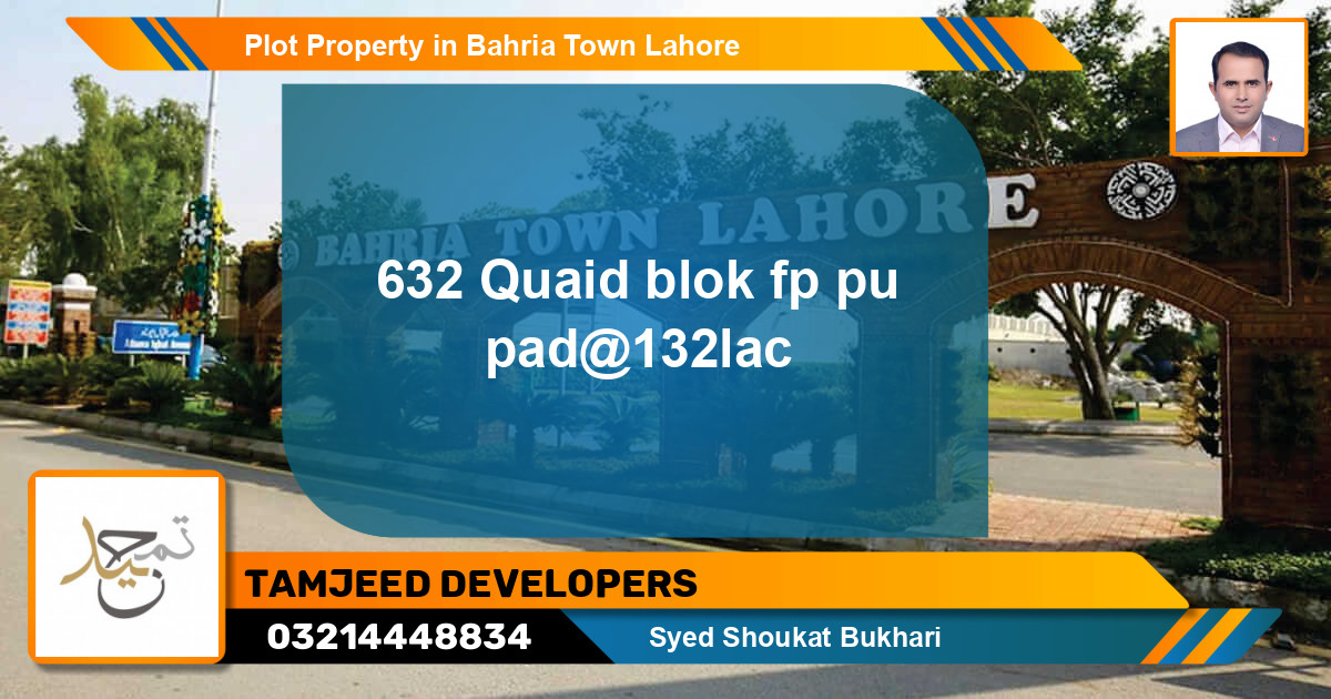 Residential Plot for Sale in Bahria Town, Lahore - (BP-81334)
