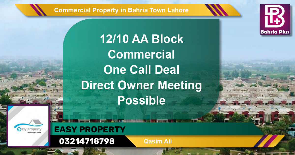 Commercial Property for Sale in Bahria Town, Lahore - (BP-81336)