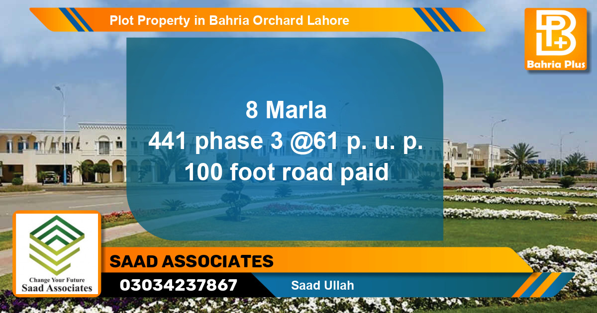 Residential Plot for Sale in Bahria Orchard, Lahore - (BP-81342)