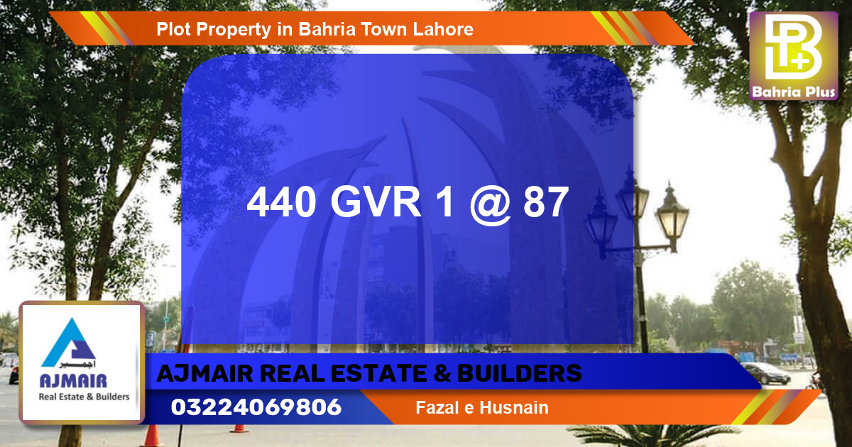 Residential Plot for Sale in Bahria Town, Lahore - (BP-81361)