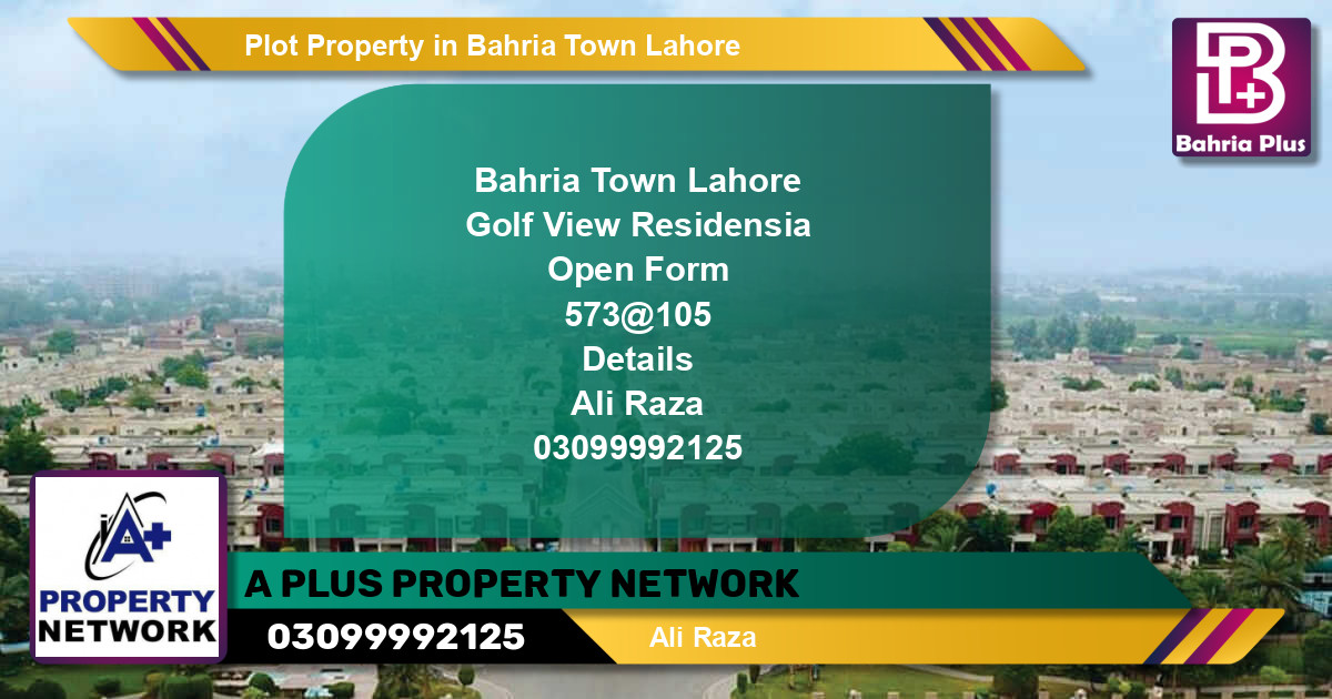 Residential Plot for Sale in Bahria Town, Lahore - (BP-81371)