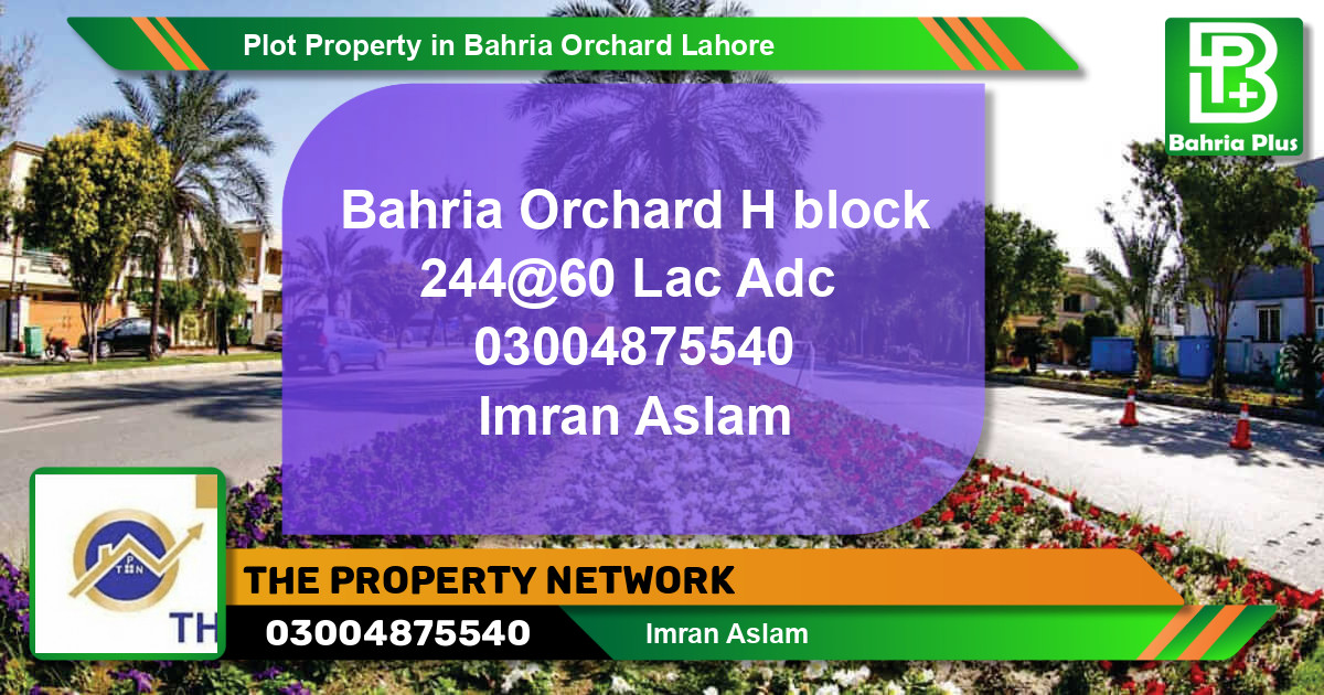Residential Plot for Sale in Bahria Orchard, Lahore - (BP-81461)