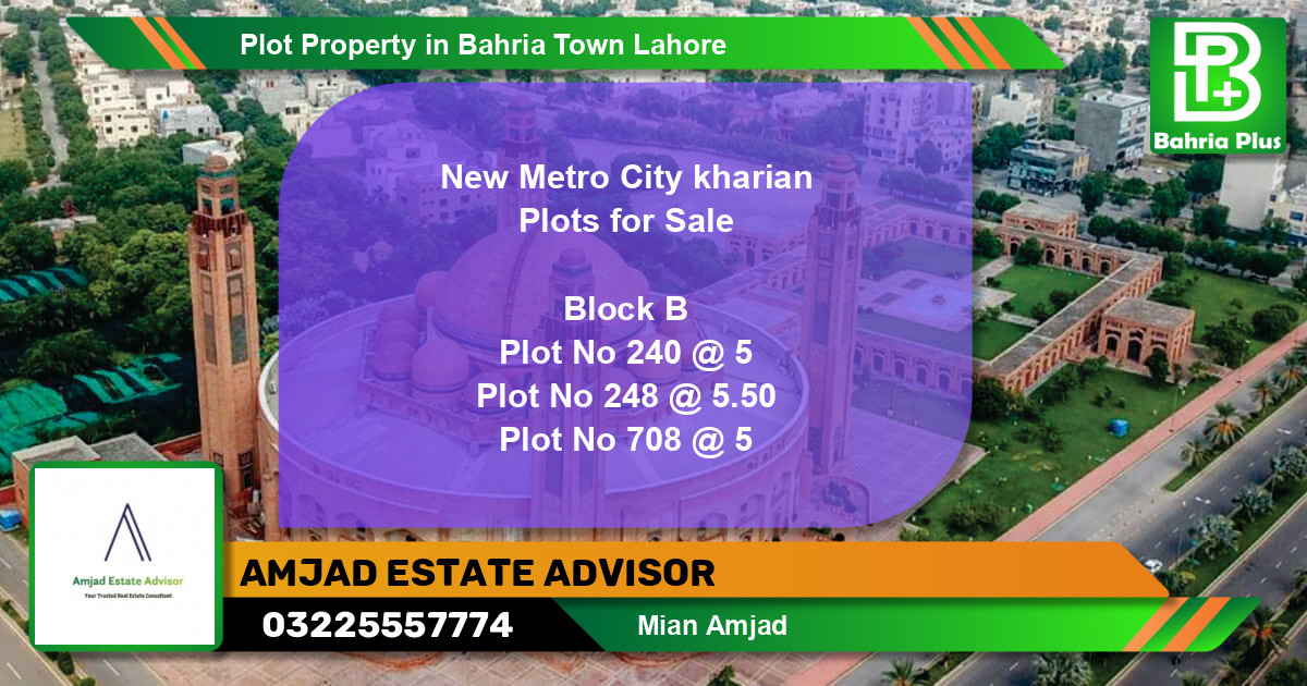 Residential Plot for Sale in Bahria Town, Lahore - (BP-81462)